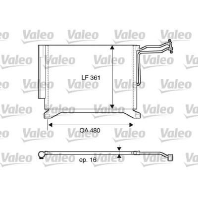 Imagem de VALEO 817837 Condensador sem secador Alumínio 358 R 134a