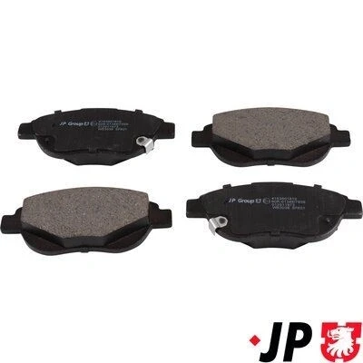 Imagem de JP GROUP 4163601810 Jogo de pastilhas para travão disco Eixo dianteiro excl. contacto aviso desgaste PEUGEOT: 206 Hatchback, 207 Hatchback