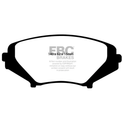 Imagem de Jogo de pastilhas para travão disco EBC Brakes DP51665NDX