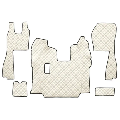 Imagem de F CORE FL05 CHAMP Conjunto de tapete chão Couro artificial à frente 5 branco marfim