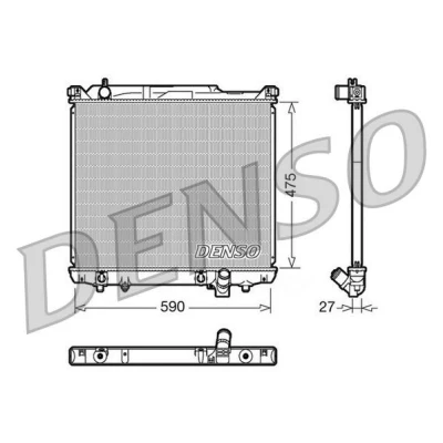 Imagem de DENSO DRM47020 Radiador, arrefecimento do motor Alumínio 475 590 27 SUZUKI: Grand Vitara 1 SUV