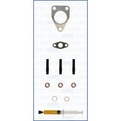 Imagem de AJUSA JTC11424 Kit de montagem, turbocompressor with studs, syringe oil com juntas instruções montagem