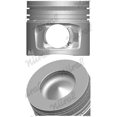 Imagem de NÜRAL 87 432205 00 Pistão 84,25 com canal de refrigeração, suporte segmentos, para biela trapezoidal MINI: Hatchback, BMW: 3 Sedan