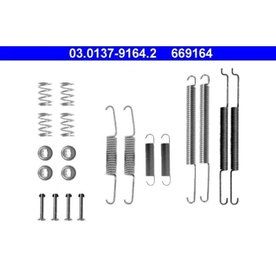 Imagem de ATE 03.0137 9164.2 Kit de acessórios, maxilas do travão SEAT: Inca