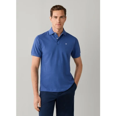 Imagem de Hackett London POLO Shirt SLIM FIT LOGO Polo, Homens, Tamanho: Small, Steel blue