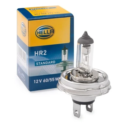 Imagem de HELLA 8GJ 004 173 121 Lâmpada, farol de longo alcance R2 (Bilux) 12V 60/55W 3200K Halogéneo VOLKSWAGEN: GOLF 3, Polo V Hatchback, Passat B5 GP Sedan