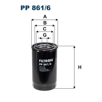 Imagem de FILTRON PP 861/6 Filtro de Combustível aparafusado