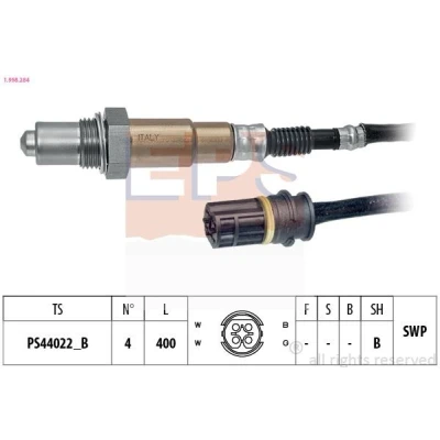 Imagem de EPS 1.998.284 Sonda lambda Made in Italy OE Equivalent com aquecimento, plana, Rosca pré lubrificada MERCEDES BENZ: CLK Coupe, Classe C Coupe
