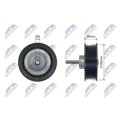 Imagem de NTY RNK LR 019 Polia Tensora LAND ROVER: Range Rover Evoque