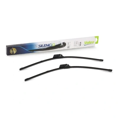 Imagem de Escova do limpa vidros Valeo Silencio X.trm, Flat Blade Set 574307 à frente Sem armação Fixação por cavilha MERCEDES BENZ: Classe C Coupe