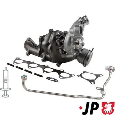 Imagem de JP GROUP 1117800110 Turbocompressor accionado pelos gases de escape incl. Kit juntas, com tubo entrada óleo
