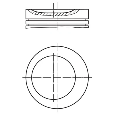Imagem de MAHLE ORIGINAL 011 62 01 Pistão 85,3mm