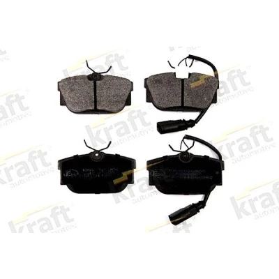 Imagem de KRAFT 6010906 Jogo de pastilhas para travão disco Eixo traseiro incl. contacto aviso desgaste VOLKSWAGEN: Transporter 4 Bus,