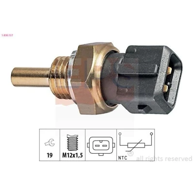 Imagem de EPS 1.830.157 Sensor da Temperatura do Líquido de Refrigeração Made in Italy OE Equivalent FIAT: Palio I Weekend, Punto Hatchback