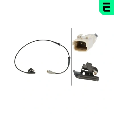 Imagem de OPTIMAL 06 S734 Sensor de ABS Eixo traseiro esquerdo, direito activo 717 PEUGEOT: 307 Hatchback, Carrinha, 308 I SW