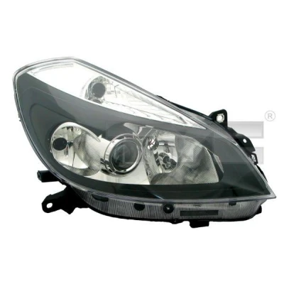 Imagem de TYC 20 0795 25 2 Farol Principal à direita H7/H1/H7 com luz de berma para circulação pela sem motor elétrico RENAULT: CLIO 3