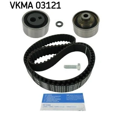 Imagem de SKF VKMA 03121 Jogo de correias dentadas 136 com perfil dentado arredondado CITROËN: Saxo Hatchback, Xsara AX, ROVER: 100 / Metro Hatchback
