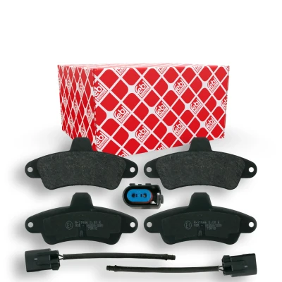 Imagem de FEBI BILSTEIN 16159 Jogo de pastilhas para travão disco Eixo traseiro incl. contacto aviso desgaste FORD: MONDEO 2 Kombi, 1 Kombi