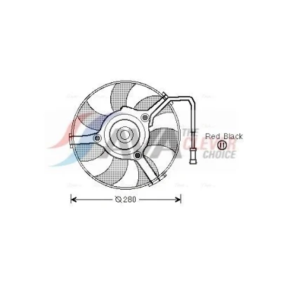 Imagem de PRASCO AI7504 ventilador de radiador 280 140 sem estrutura do (caixilho) VOLKSWAGEN: Passat B5 GP Variant, Sedan
