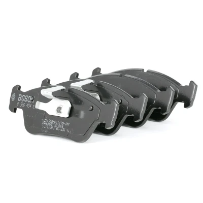 Imagem de BOSCH 0 986 494 015 Jogo de pastilhas para travão disco Baixo teor metálico com grampo do êmbolo, chapa anti ruído BMW: 3 Sedan, Cabrio
