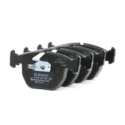 Imagem de BOSCH 0 986 494 028 Jogo de pastilhas para travão disco Baixo teor metálico com grampo do êmbolo, chapa anti ruído BMW: X5, 5 Sedan, Touring