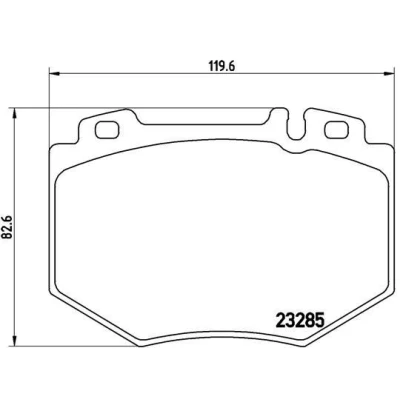 Imagem de BREMBO P 50 048 Jogo de pastilhas para travão disco preparado indicador aviso desgaste sem acessórios MERCEDES BENZ: Classe S Sedan