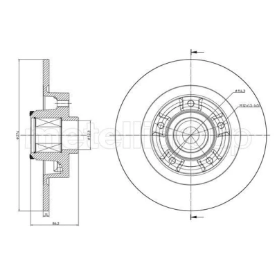 Imagem de METELLI Disco de travão RENAULT: GRAND SCENIC 3, Fluence 274,0mm 11,0mm 5 66,0mm cheio 23 1232 432000007R,432024048R Discos