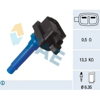 Imagem de FAE 80420 Bobina de ignição Tipo ligação SAE KIA: Shuma I Hatchback