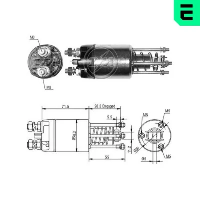 Imagem de ERA ZM5651 Interruptor electromagnético, motor de arranque