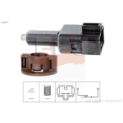 Imagem de EPS 1.810.211 Interruptor de luz stop mecânico Made in Italy OE Equivalent TOYOTA: Avensis II Station Wagon, PEUGEOT: 107 Hatchback