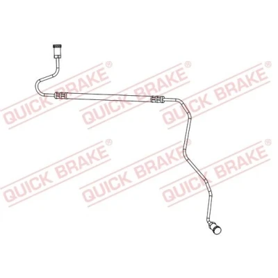 Imagem de QUICK BRAKE 96.017 Mangueira de Travão 650 M10x1 PEUGEOT: 207 Hatchback