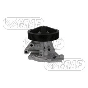 Imagem de GRAF PA1436 Bomba de água sem tampa, com retentor mecânico Metal 130 para accionamento da correia trapezoidal estriada FORD: Transit Mk6 Van