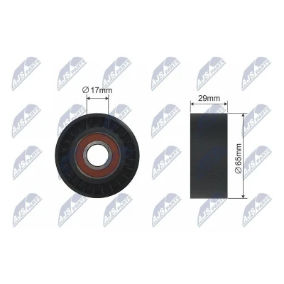 Imagem de NTY RNK AR 000 Polia Tensora com material de fixação FIAT: Punto II Hatchback, BRAVO 1, Stilo ALFA ROMEO: 156 Sportwagon, GT, 147