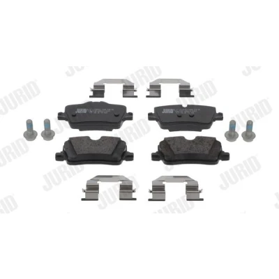 Imagem de JURID 574018J Jogo de pastilhas para travão disco preparado indicador aviso desgaste com acessórios BMW: 3 Touring, Sedan