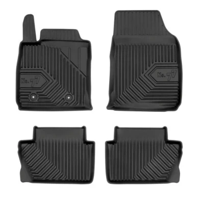 Imagem de FROGUM No. 77 77408418 Conjunto de tapete chão Borracha à frente e atrás 4 preto medida FORD: Ecosport Mk2
