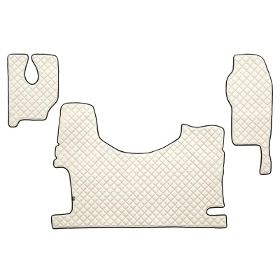 Imagem de F CORE FL24 CHAMP Conjunto de tapete chão Couro artificial à frente 3 branco marfim