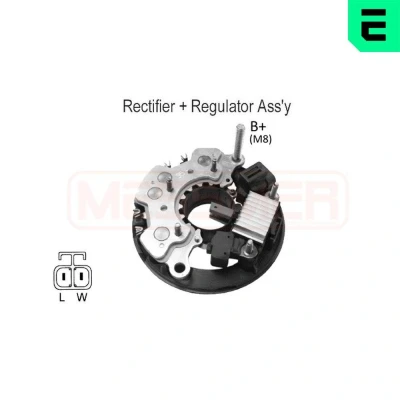 Imagem de ERA 215943 Rectificador, alternador 14,4V OPEL: Corsa C Hatchback, HONDA: CIVIC 7 Hatchback