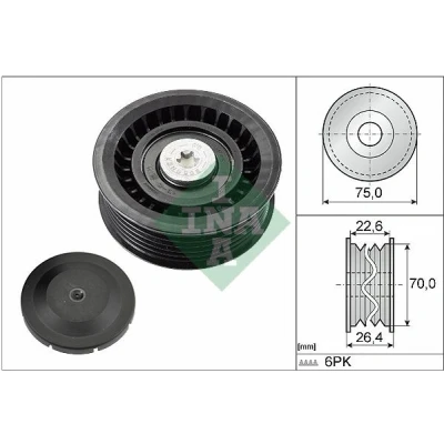 Imagem de INA 532 0344 10 Polia de Desvio BMW: Z4 Roadster
