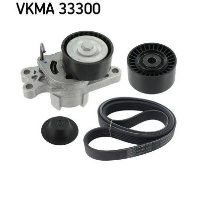 Imagem de SKF VKMA 33300 Jogo de correias trapezoidais estriadas PEUGEOT: 206 Hatchback, Bipper Van, SW, CITROËN: Nemo Van