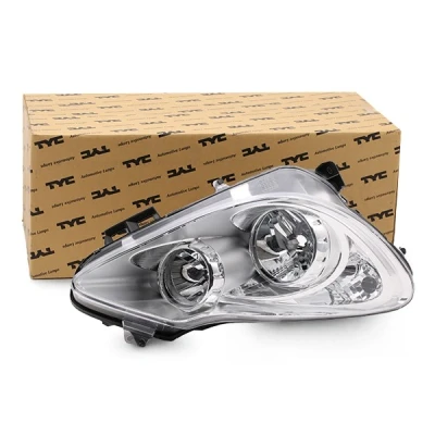 Imagem de TYC 20 1153 15 2 Farol Principal à direita H7, H1 para circulação pela sem motor elétrico OPEL: Corsa D Hatchback