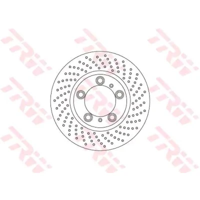 Imagem de TRW DF6779S Disco de travão 315 28 5 130 perfurado/ventilado pintado