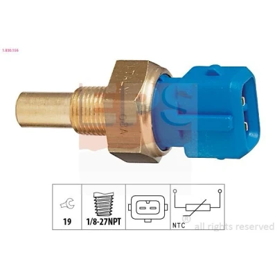Imagem de EPS 1.830.156 Sensor da Temperatura do Líquido de Refrigeração Made in Italy OE Equivalent verde FORD: FIESTA 4, Transit Mk3 Minibus