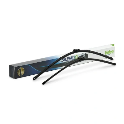 Imagem de Escova do limpa vidros Valeo Silencio X.trm, Flat Blade Set 574688 à frente Sem armação Top Lock PEUGEOT: 3008 I, 5008 I