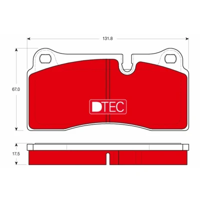 Imagem de TRW DTEC COTEC GDB1816DTE Jogo de pastilhas para travão disco preparado indicador aviso desgaste AUDI: Q7