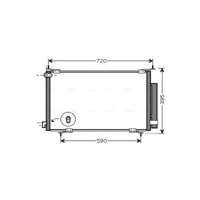 Imagem de PRASCO HD5201D Condensador com secador 15,4 10,1 Alumínio 690 R 134a HONDA: CR V 2
