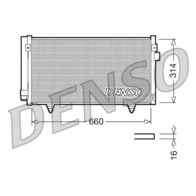 Imagem de DENSO DCN36003 Condensador com secador 660x314x16 R 134a 660