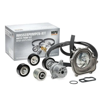 Imagem de HEPU PK15130 Bomba de água + kit da correia distribuição não comutável, sem &#039;bypass&#039; vácuo MERCEDES BENZ: Classe E Sedan