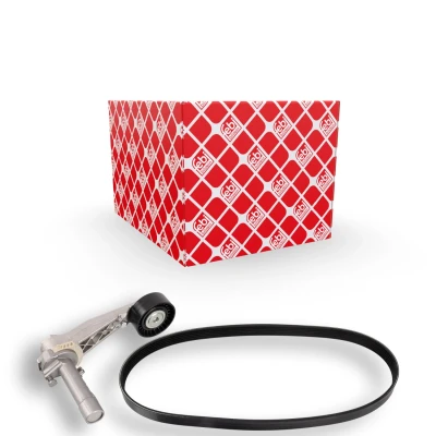 Imagem de FEBI BILSTEIN 107424 Jogo de correias trapezoidais estriadas com elemento tensor PEUGEOT: 508 I SW, Partner II Van, 308 SW 2, CITROËN: C5 III Carrinha