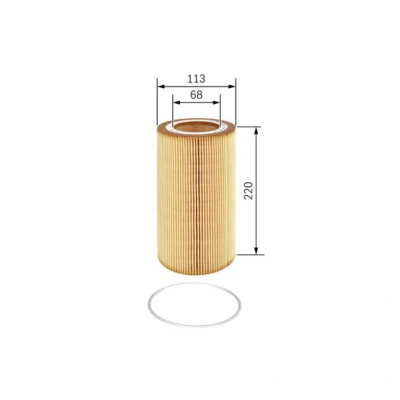 Imagem de BOSCH F 026 407 047 Filtro de óleo com junta longa duração, Cartucho filtrante DAF: CF 85