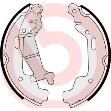 Imagem de BREMBO S 59 516 Maxilas de travão 180 26 com alavanca do mão